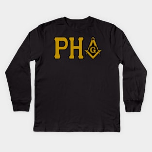 Prince Hall Masonic Apparel Kids Long Sleeve T-Shirt